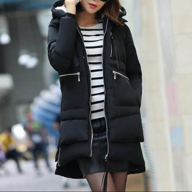 M-5XL Winter Women Parkas Coats Female Jacket Plus Size Thickening Wadded Casual Loose Pregnant Women Thick Coat Outwear - Nordic Vinterstil