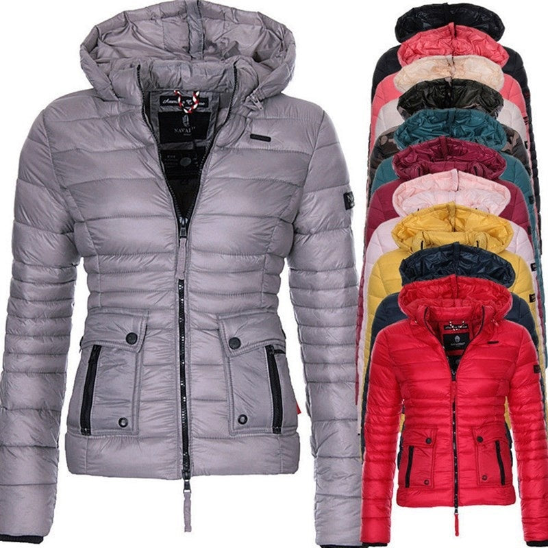 Jackets for Women Winter Red Coat Motorcycle - Nordic Vinterstil