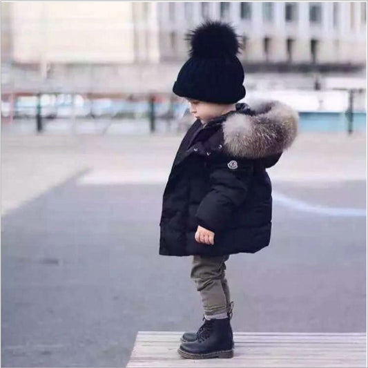 Children's thick cotton jacket - Nordic Vinterstil