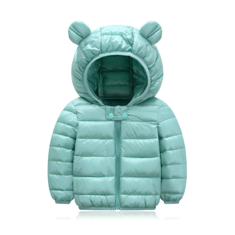 Children's cotton-padded jacket with thin ears down jacket - Nordic Vinterstil