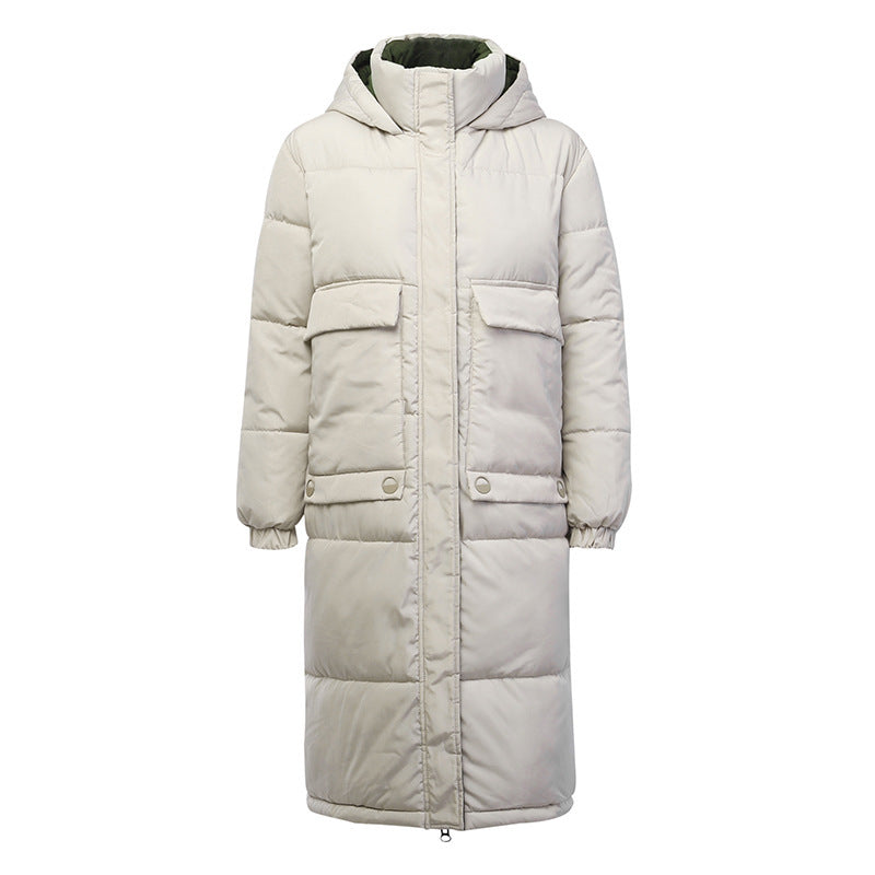 winter women hooded long warm coats Turtleneck down jacket - Nordic Vinterstil
