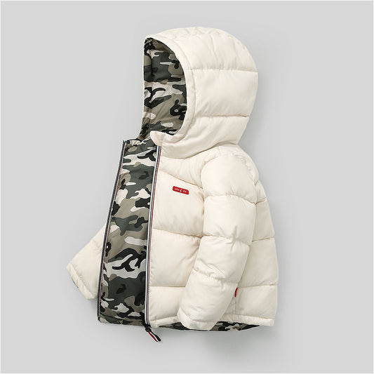 Middle And Small Children Wear Double-sided Padded Winter Jackets - Nordic Vinterstil