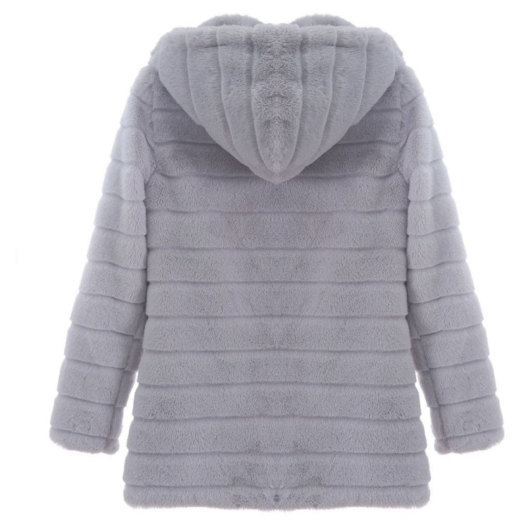 Jacket Winter White Big Solid Jackets For Women Long Coat - Nordic Vinterstil