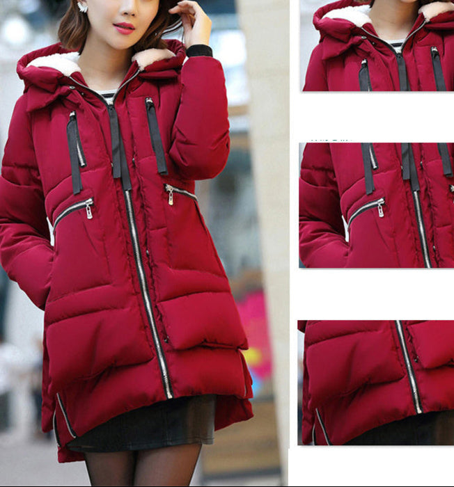 M-5XL Winter Women Parkas Coats Female Jacket Plus Size Thickening Wadded Casual Loose Pregnant Women Thick Coat Outwear - Nordic Vinterstil