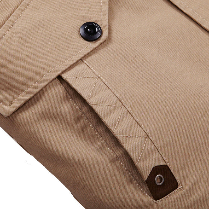 Men's jackets in foreign trade, long washed cotton leisure coat, big new winter and winter yards - Nordic Vinterstil