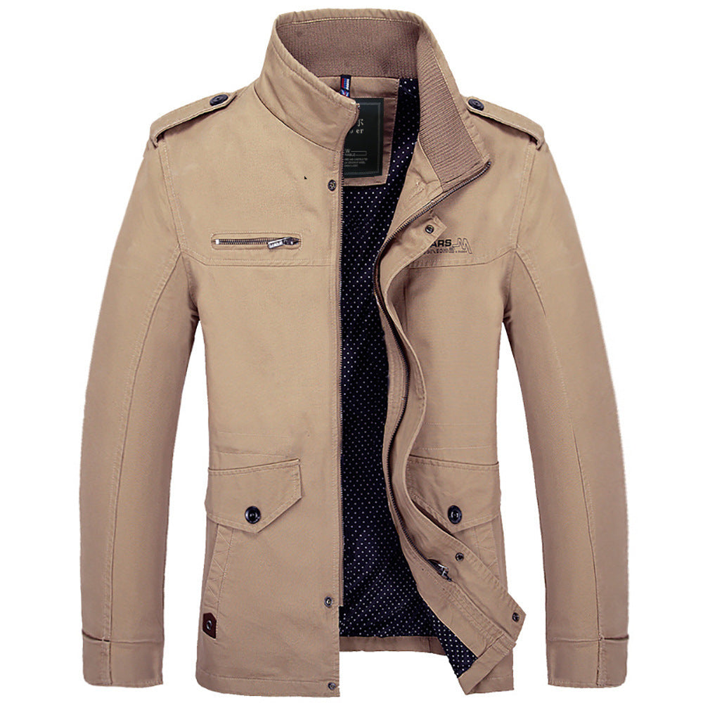 Men's jackets in foreign trade, long washed cotton leisure coat, big new winter and winter yards - Nordic Vinterstil