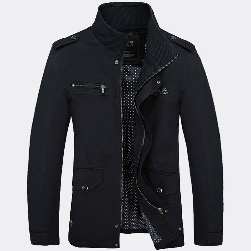 Men's jackets in foreign trade, long washed cotton leisure coat, big new winter and winter yards - Nordic Vinterstil