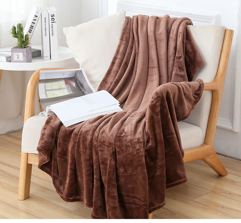Ensfarget Flanellteppe – Ultratynn Varme for Maksimal Komfort - Nordic Vinterstil