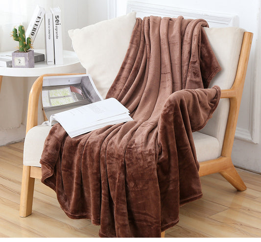 Ensfarget Flanellteppe – Ultratynn Varme for Maksimal Komfort - Nordic Vinterstil