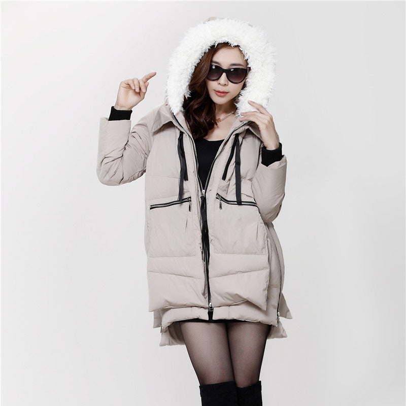 M-5XL Winter Women Parkas Coats Female Jacket Plus Size Thickening Wadded Casual Loose Pregnant Women Thick Coat Outwear - Nordic Vinterstil