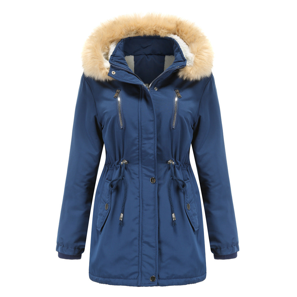 WInter Coat Detachable Hooded Feece Jacket Women - Nordic Vinterstil