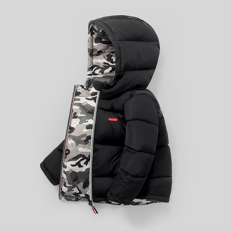 Middle And Small Children Wear Double-sided Padded Winter Jackets - Nordic Vinterstil