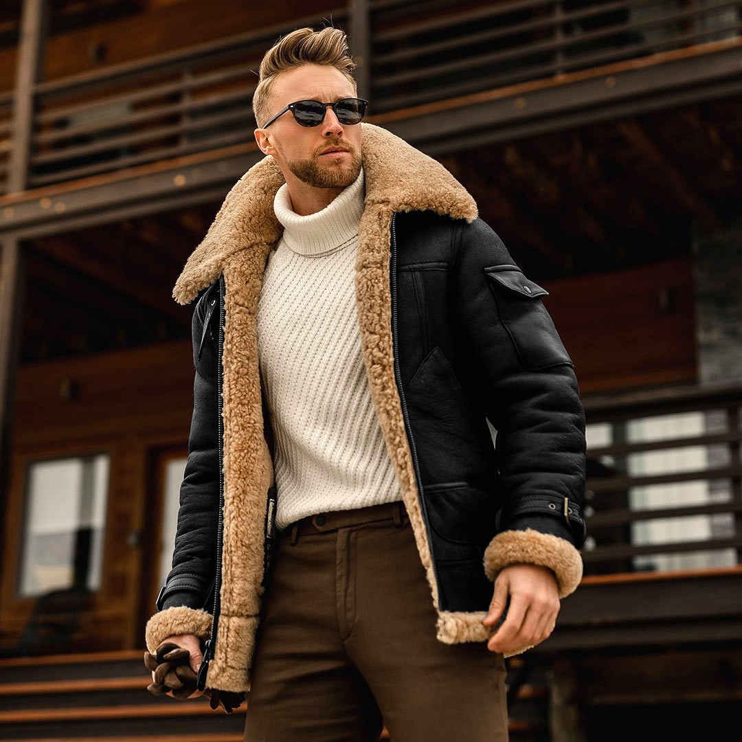 Winter Jacket Mens Military Fleece Warm Jackets Male Fur Collar Coats Army Tactical Jacket - Nordic Vinterstil