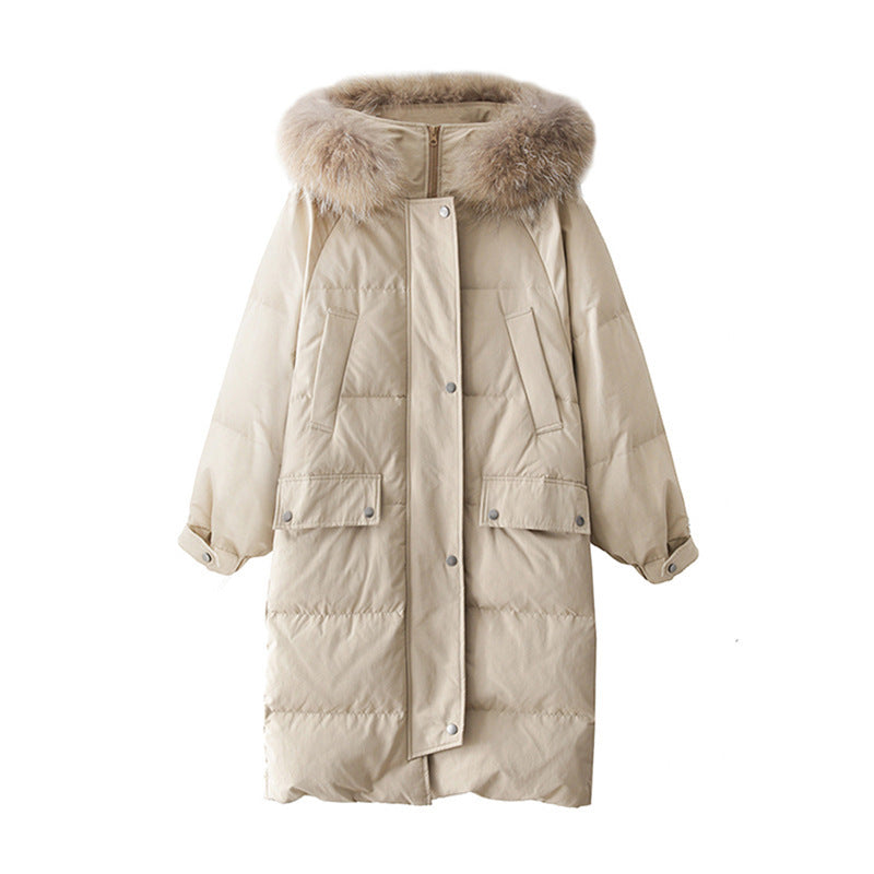 Women's Winter Mid-length Loose Overknee Down Cotton-padded Coat - Nordic Vinterstil