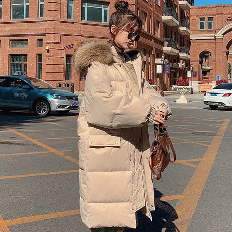Women's Winter Mid-length Loose Overknee Down Cotton-padded Coat - Nordic Vinterstil