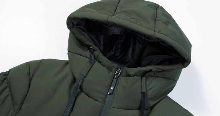 New Men Women Cotton Coat USB Smart Electric Heated Jackets Winter Thicken Down Hooded Outdoor Hiking Ski Clothing 7XL - Nordic Vinterstil