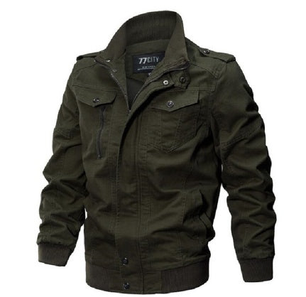 Plus Size Bomber Military Jacket Men Autumn Winter Outwear Casual Cotton Washed Coats Army Flight Tactical Jacket Male 5XL 6XL - Nordic Vinterstil