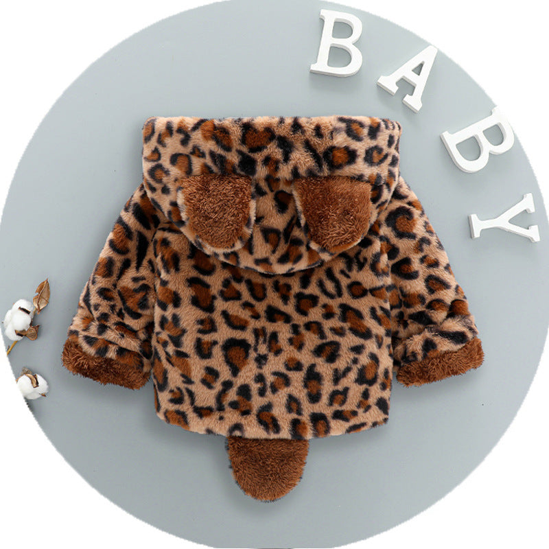 Baby Boy Girls' Winter Coats Woolen Velvet Padded Thickened Coat - Nordic Vinterstil
