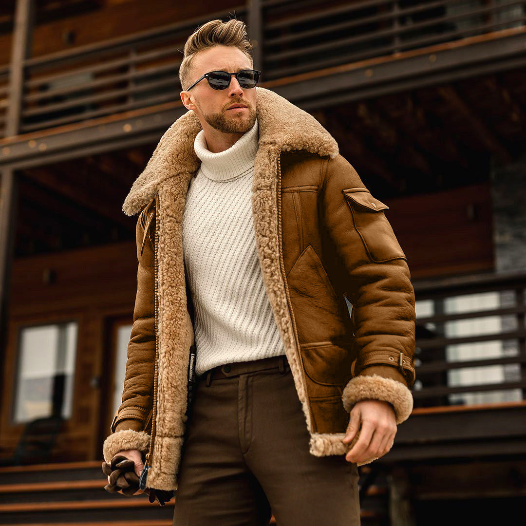 Winter Jacket Mens Military Fleece Warm Jackets Male Fur Collar Coats Army Tactical Jacket - Nordic Vinterstil