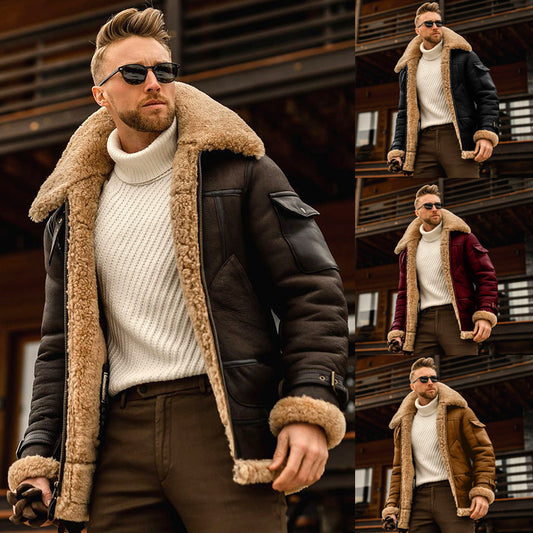 Winter Jacket Mens Military Fleece Warm Jackets Male Fur Collar Coats Army Tactical Jacket - Nordic Vinterstil