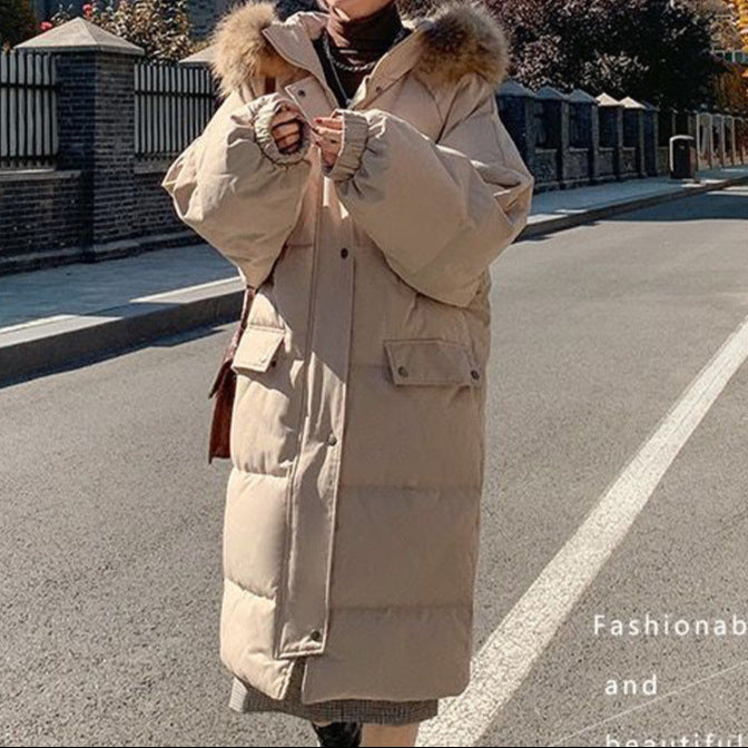 Women's Winter Mid-length Loose Overknee Down Cotton-padded Coat - Nordic Vinterstil