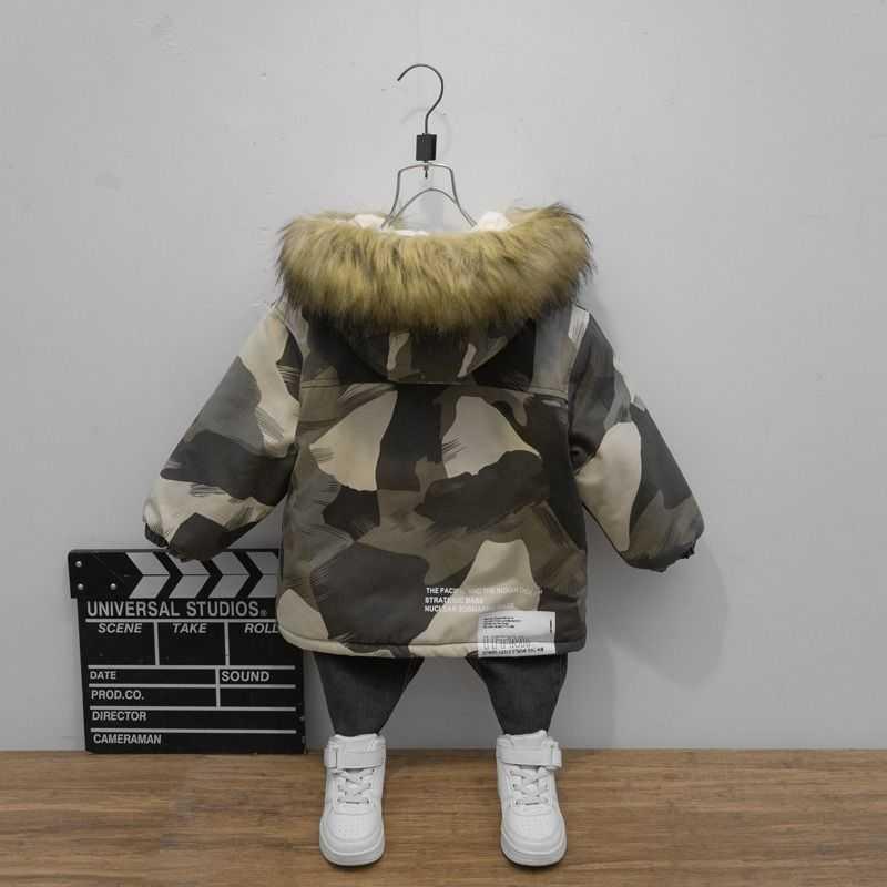 Boy Foreign-style Baby Winter Camouflage Padded Jacket - Nordic Vinterstil