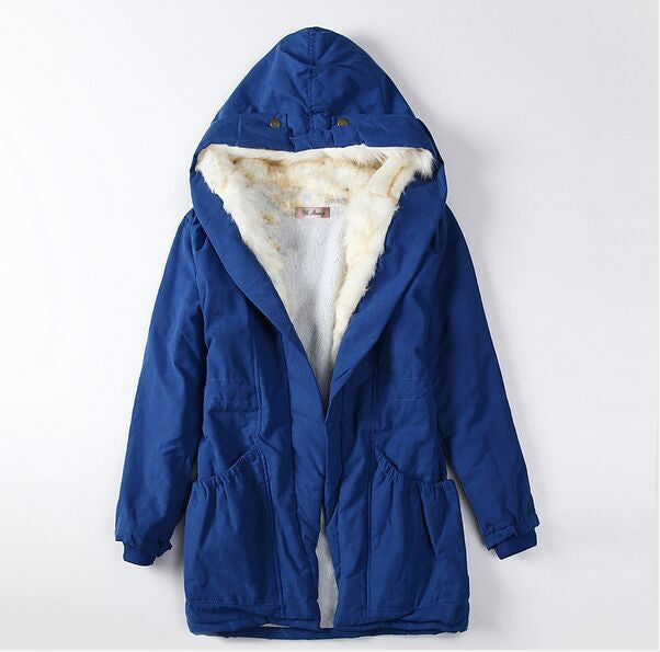 Winter Clothing Coat Thick Women's Clothes Slim Fit Fur Collar Down Jacket - Nordic Vinterstil
