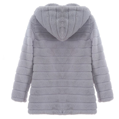 Jacket Winter White Big Solid Jackets For Women Long Coat - Nordic Vinterstil