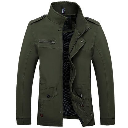 Men's jackets in foreign trade, long washed cotton leisure coat, big new winter and winter yards - Nordic Vinterstil