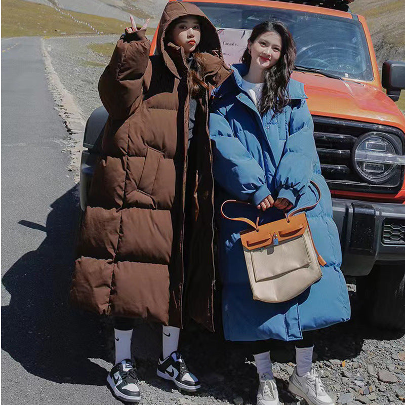 Loose-fitting The Knee Cotton Clothes Winter New Ins Bread Coat Fashion - Nordic Vinterstil