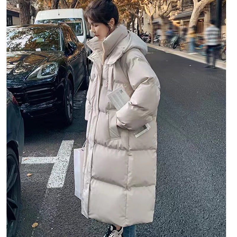 Loose-fitting The Knee Cotton Clothes Winter New Ins Bread Coat Fashion - Nordic Vinterstil