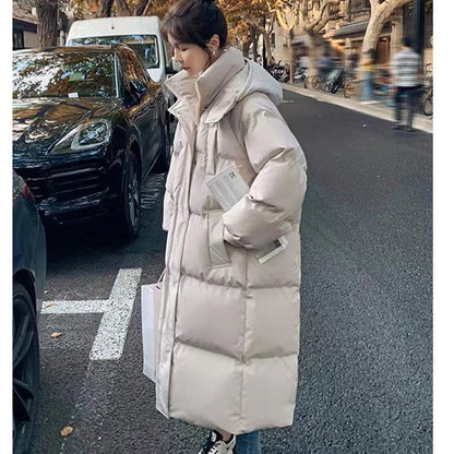 Loose-fitting The Knee Cotton Clothes Winter New Ins Bread Coat Fashion - Nordic Vinterstil