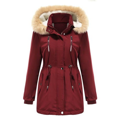 WInter Coat Detachable Hooded Feece Jacket Women - Nordic Vinterstil