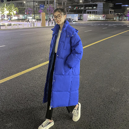 Loose-fitting The Knee Cotton Clothes Winter New Ins Bread Coat Fashion - Nordic Vinterstil