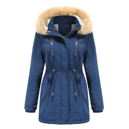 WInter Coat Detachable Hooded Feece Jacket Women - Nordic Vinterstil