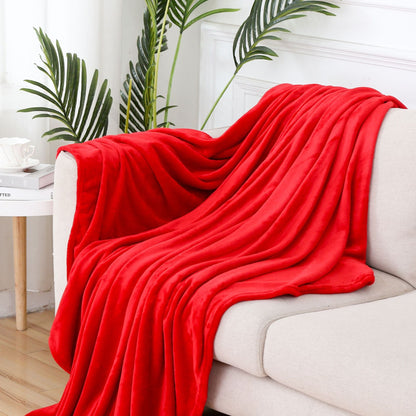 Ensfarget Flanellteppe – Ultratynn Varme for Maksimal Komfort - Nordic Vinterstil
