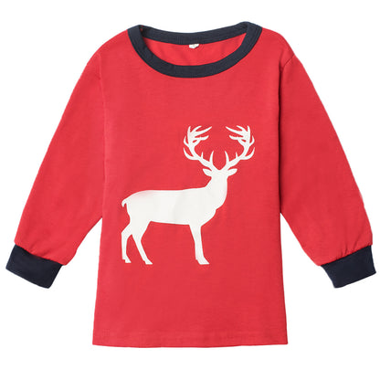 Familie Plaid Elk Suit - Nordic Vinterstil