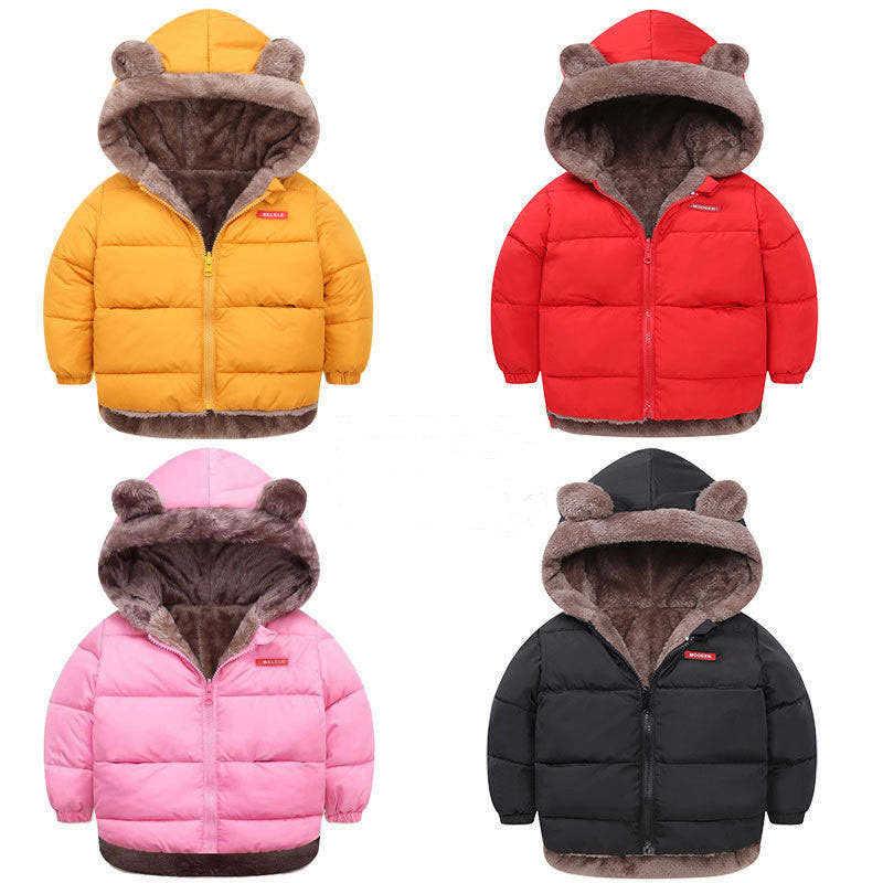 Boy's Cotton-padded Winter Jacket, Children's Cotton-padded Jacket, Double-sided Wear - Nordic Vinterstil