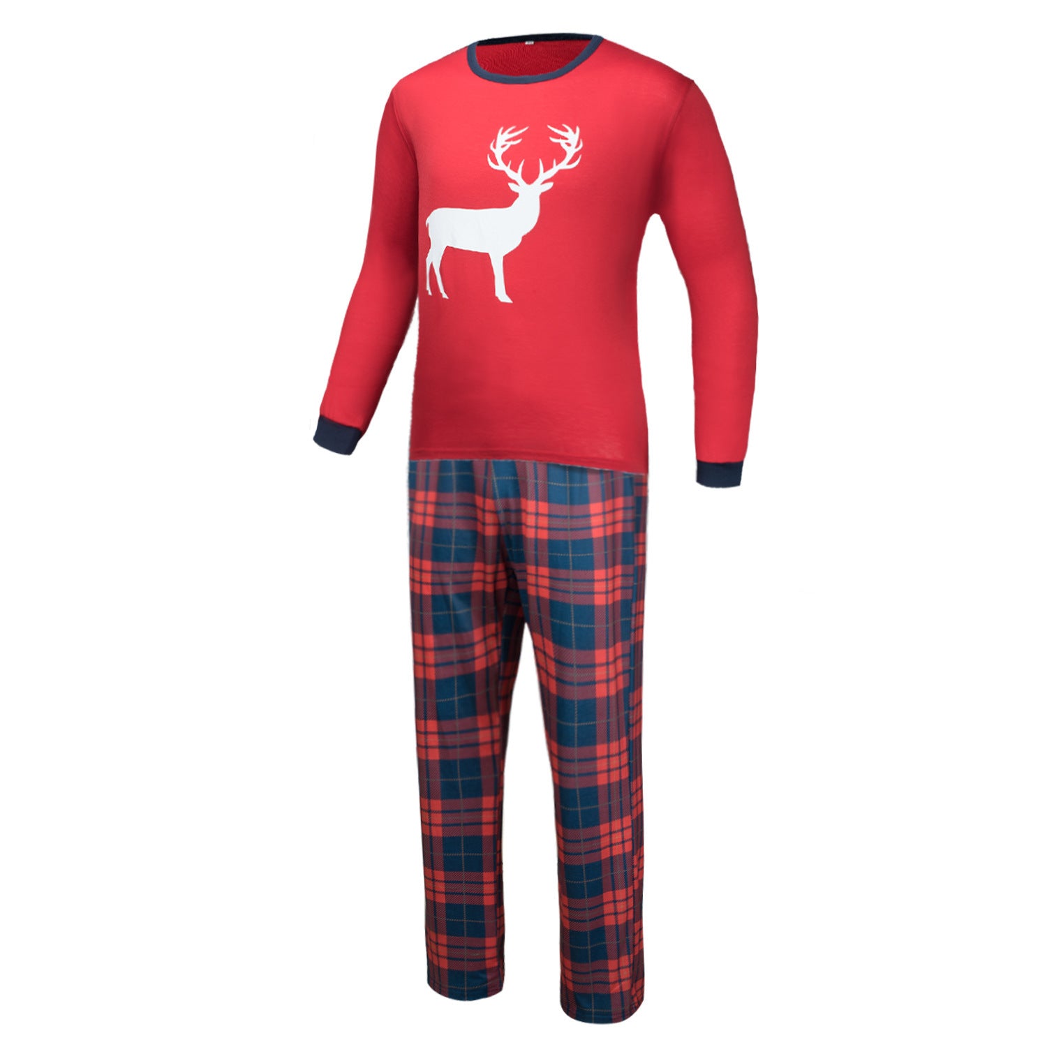 Familie Plaid Elk Suit - Nordic Vinterstil