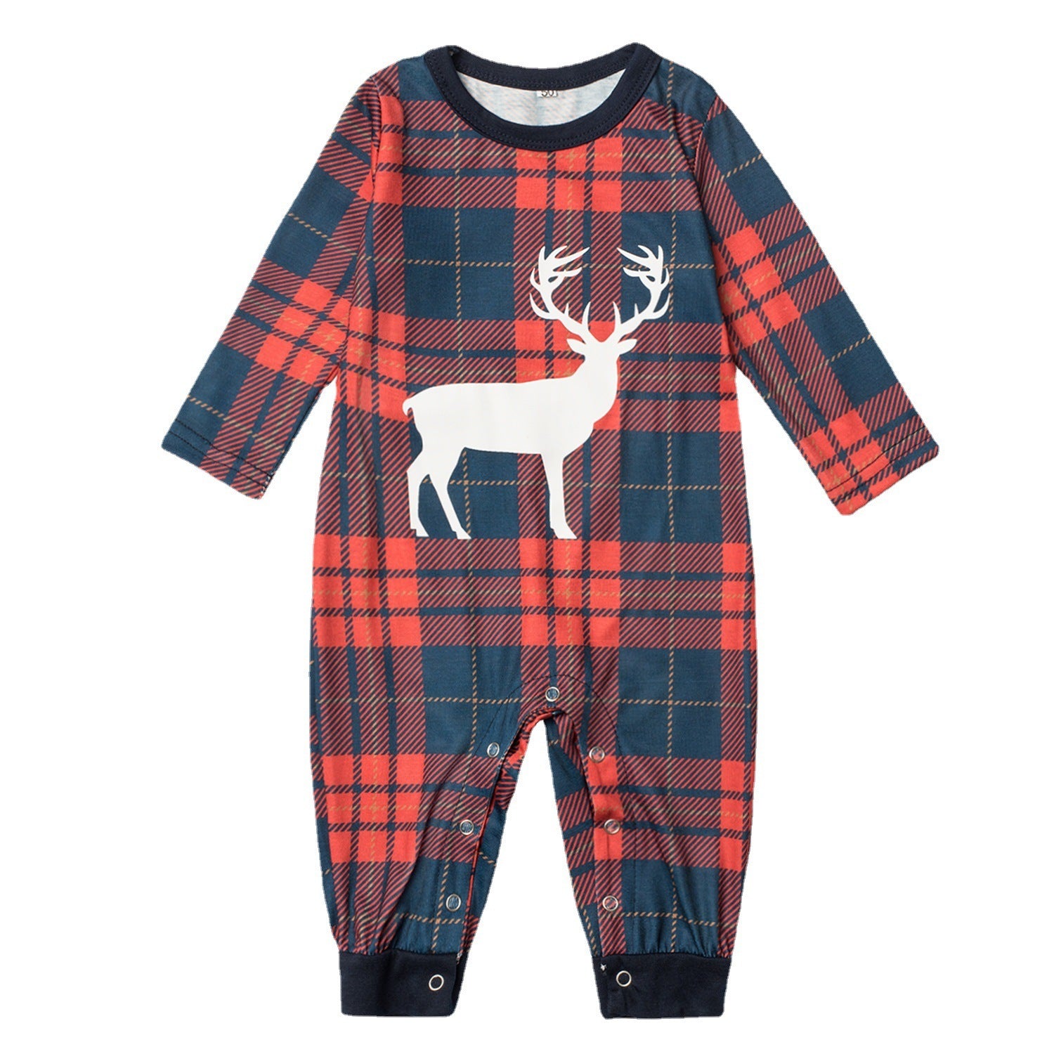 Familie Plaid Elk Suit - Nordic Vinterstil