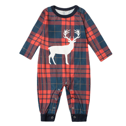Familie Plaid Elk Suit - Nordic Vinterstil