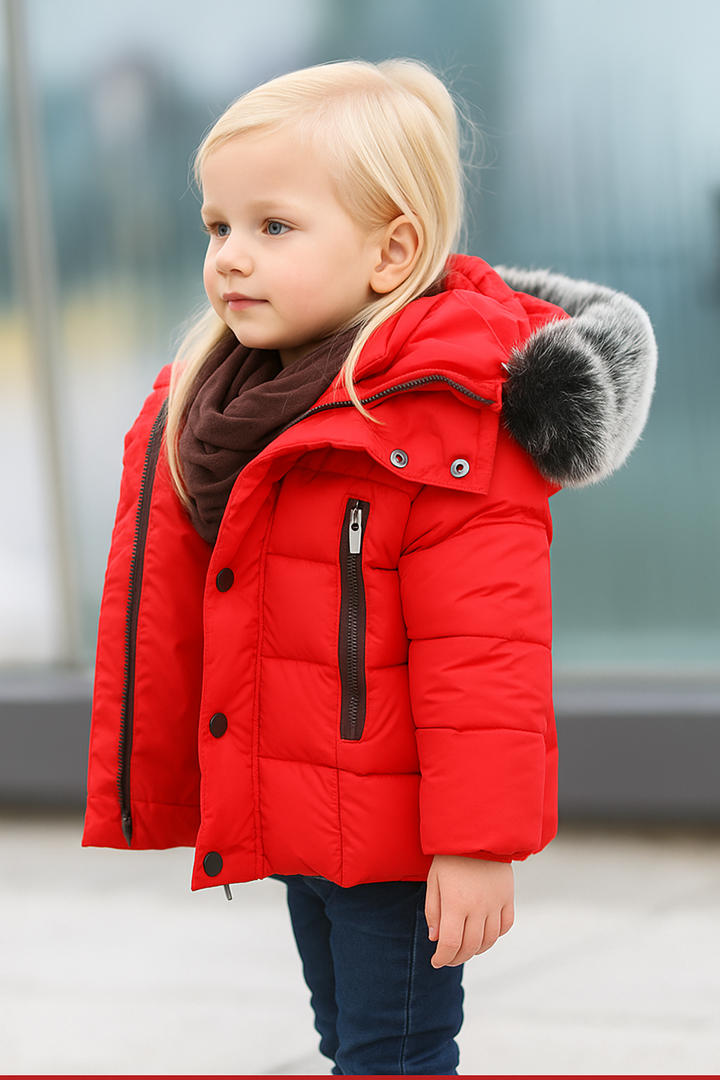 Barn Vinterjakke i Tykk Bomull – Varm og Komfortabel - Nordic Vinterstil