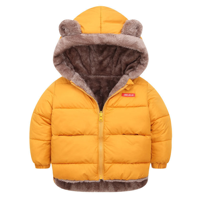 Boy's Cotton-padded Winter Jacket, Children's Cotton-padded Jacket, Double-sided Wear - Nordic Vinterstil