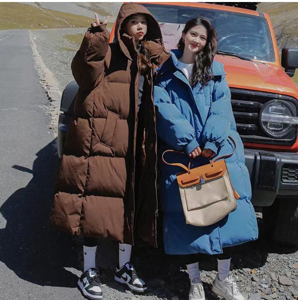 Loose-fitting The Knee Cotton Clothes Winter New Ins Bread Coat Fashion - Nordic Vinterstil