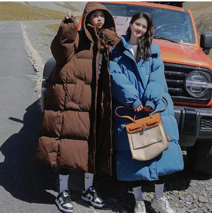 Loose-fitting The Knee Cotton Clothes Winter New Ins Bread Coat Fashion - Nordic Vinterstil