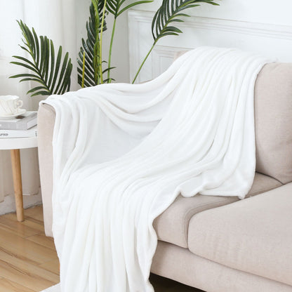 Ensfarget Flanellteppe – Ultratynn Varme for Maksimal Komfort - Nordic Vinterstil