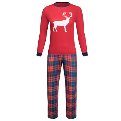 Familie Plaid Elk Suit - Nordic Vinterstil